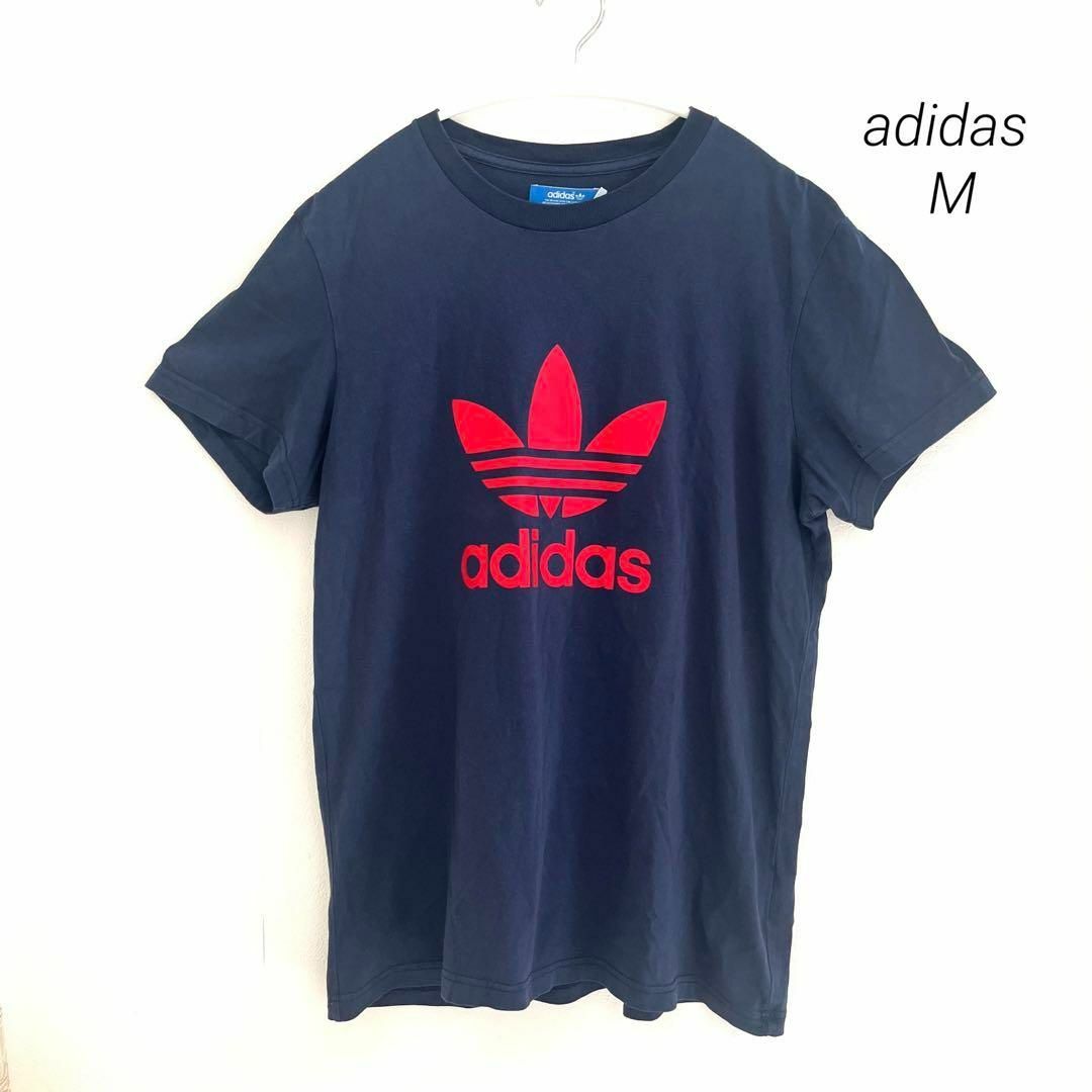 adidas(アディダス)のadidas originals Tシャツ  古着 プリントロゴ М メンズのトップス(Tシャツ/カットソー(半袖/袖なし))の商品写真