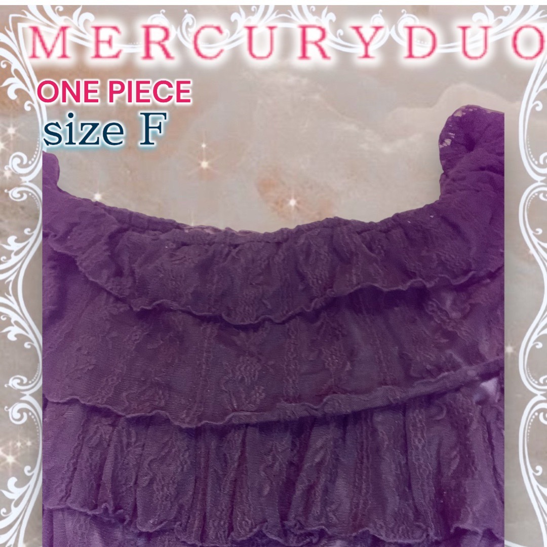 MERCURYDUO(マーキュリーデュオ)の【大人可愛い】マーキュリーデュオ　レースワンピース　伸縮する生地　アイロン不要 レディースのワンピース(ミニワンピース)の商品写真