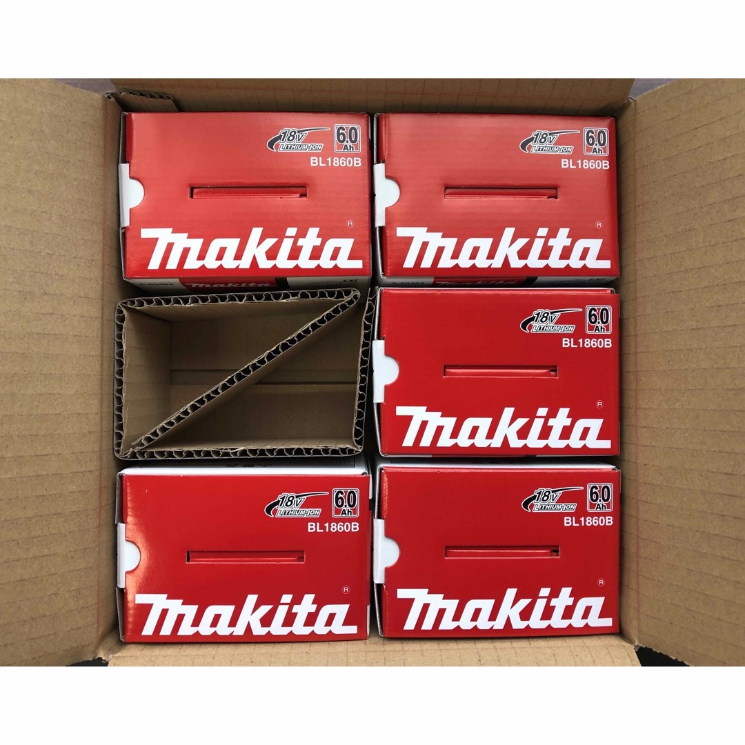 マキタ 18V6.0Ah 純正バッテリーBL1860B×5個セット