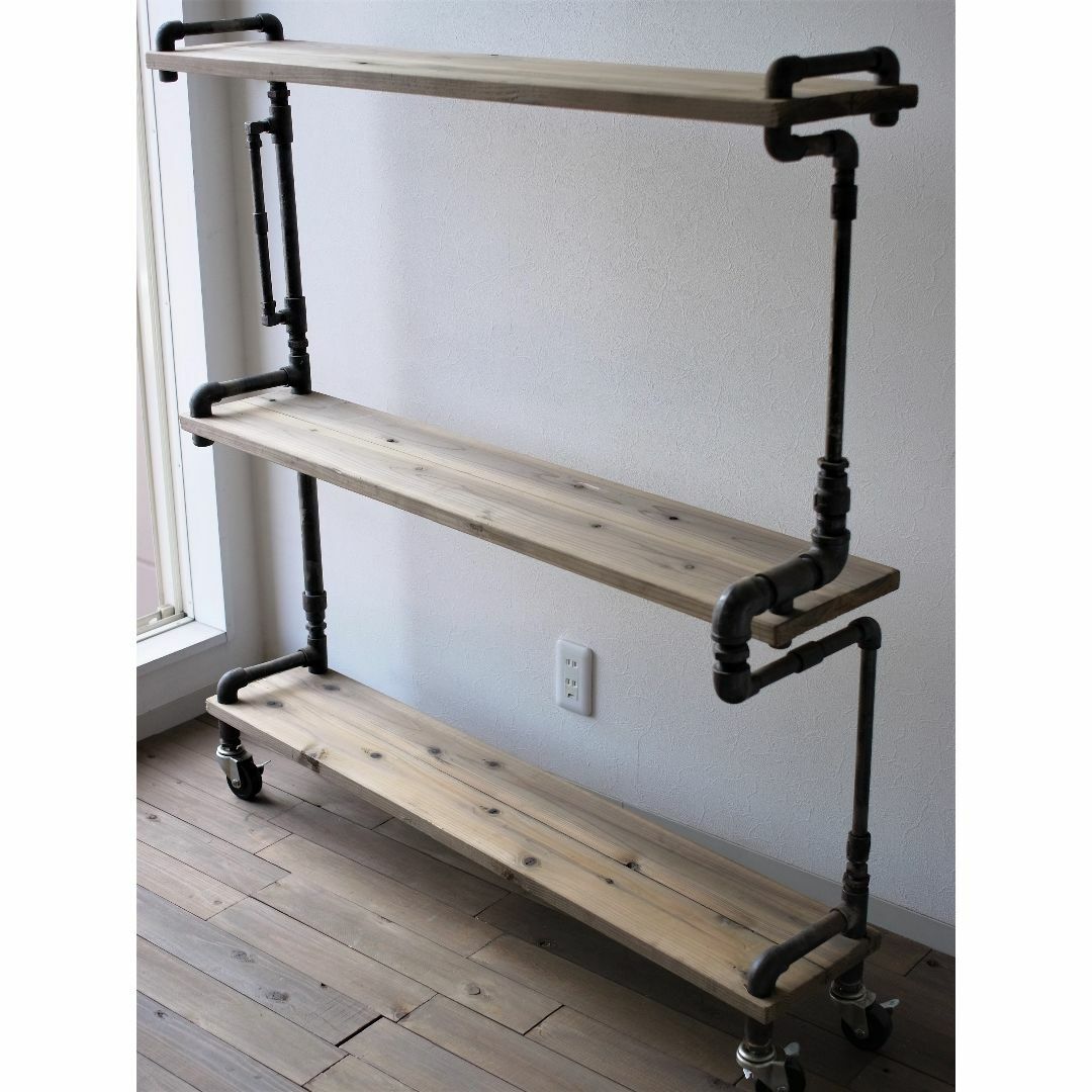 【現品限り】vintage iron shelf 1255*1200*300