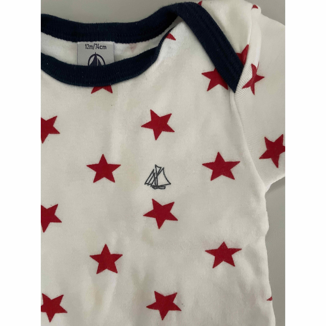 PETIT BATEAU(プチバトー)の【ガブリエルまま様専用】プチバトー　半袖ボディ キッズ/ベビー/マタニティのベビー服(~85cm)(肌着/下着)の商品写真