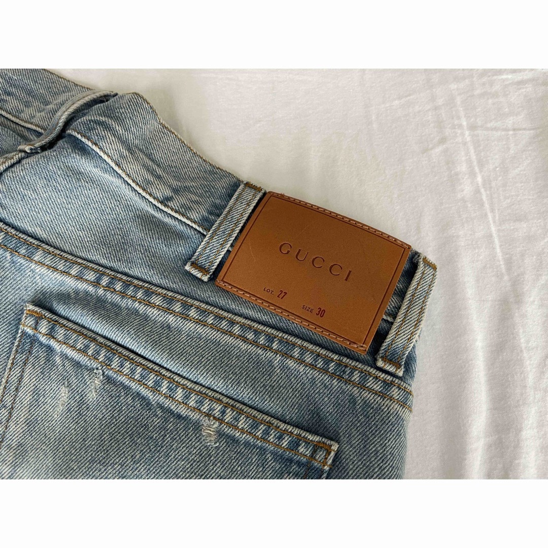 Gucci(グッチ)のGUCCI 落書きデニム グラフィティ デニム ジーンズ 登坂着 メンズのパンツ(デニム/ジーンズ)の商品写真