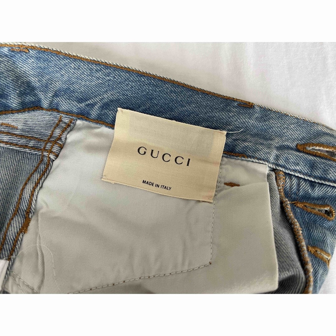 Gucci(グッチ)のGUCCI 落書きデニム グラフィティ デニム ジーンズ 登坂着 メンズのパンツ(デニム/ジーンズ)の商品写真