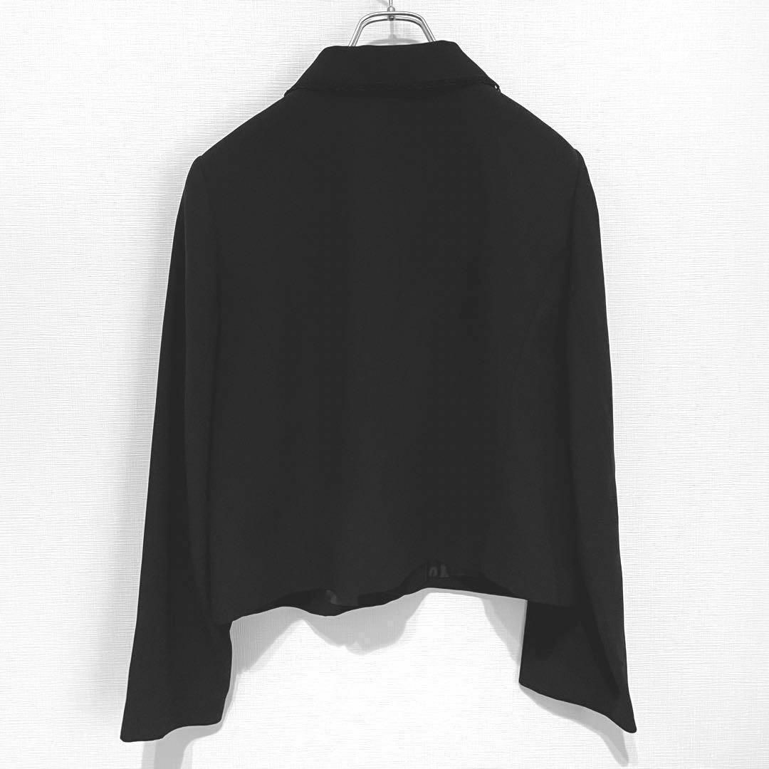 K588 全日本婦人子供服工業組合連合会 テーラード ジャケット 19ABR 黒 レディースのジャケット/アウター(テーラードジャケット)の商品写真