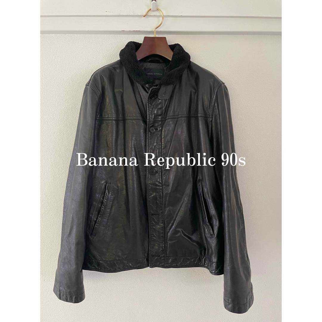 Banana Republic 90s-00s レザーフライトジャケット | フリマアプリ ラクマ