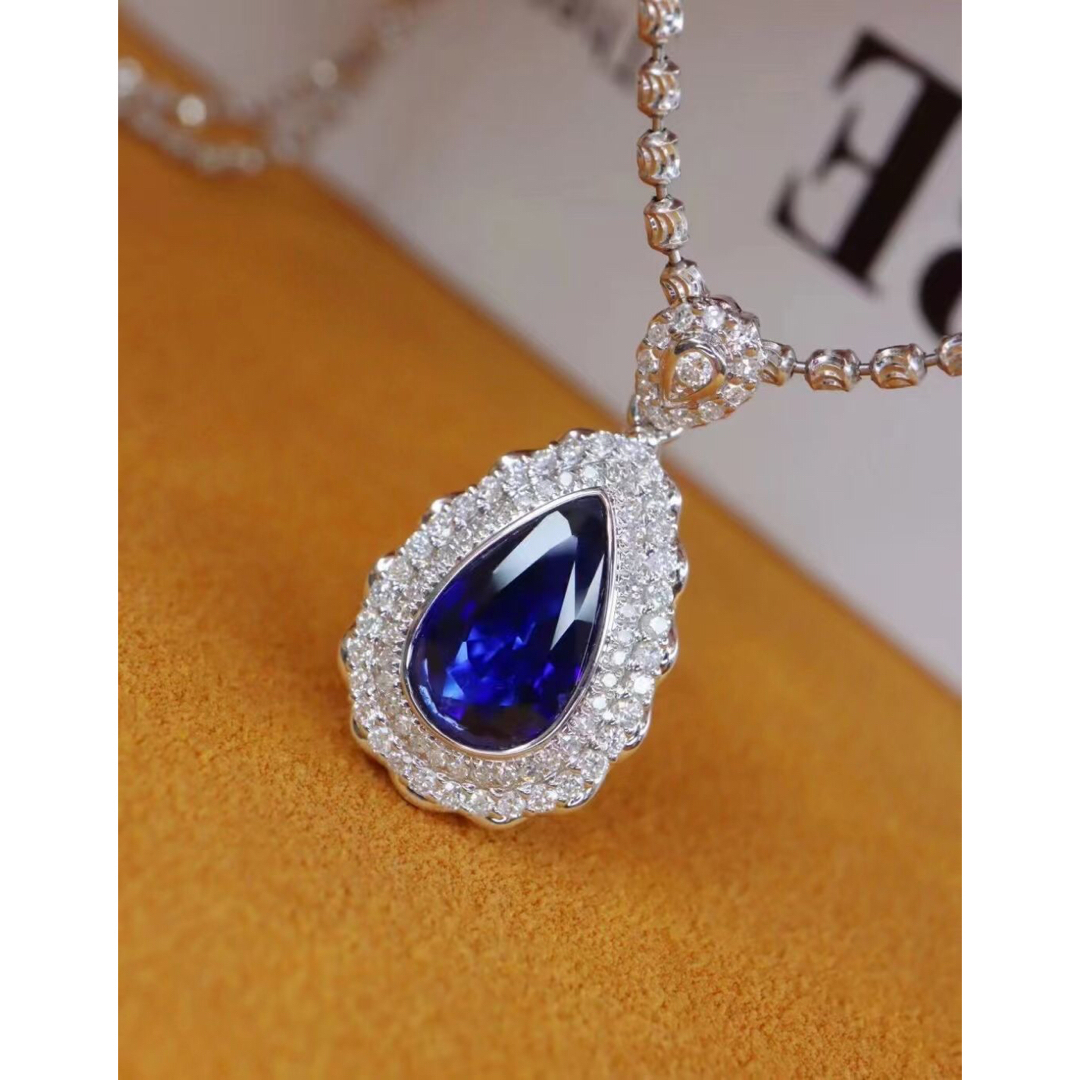 天然 ロイヤルブルーサファイア ダイヤ  ペンダントトップ1.23ct ¥