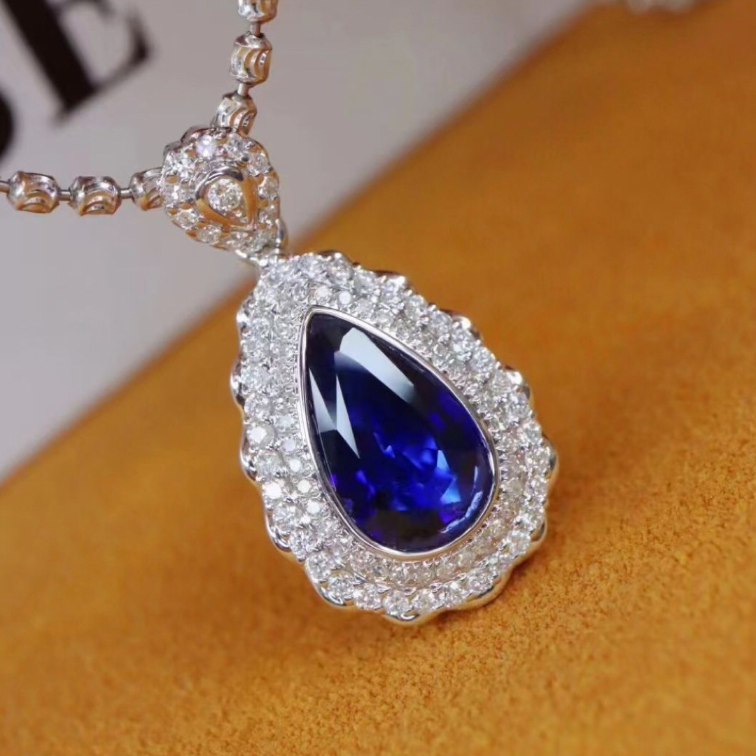 天然 ロイヤルブルーサファイア ダイヤ  ペンダントトップ1.3ct ¥