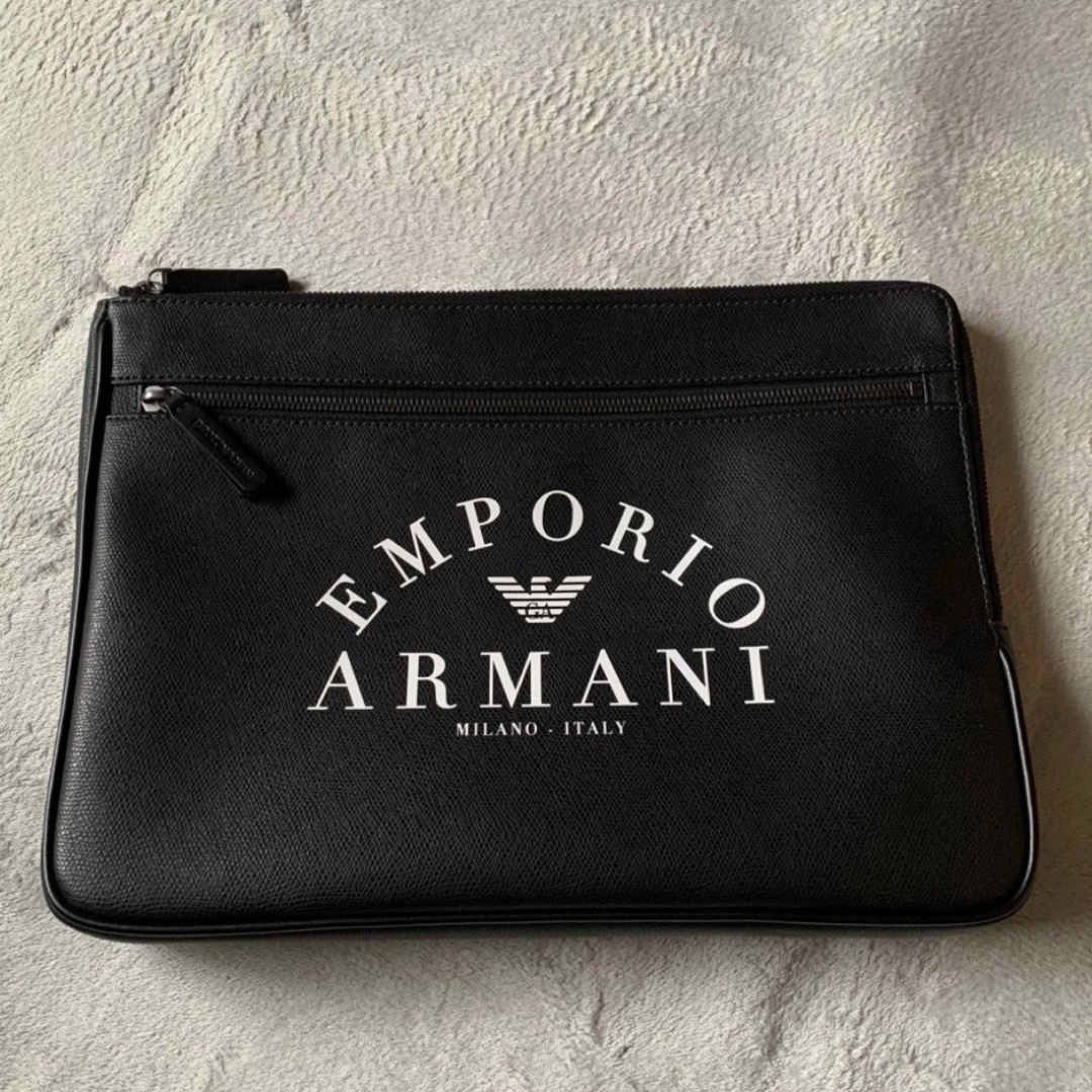 美品 EMPORIO ARMANI エンポリオアルマーニ メンズ セカンドバッグ