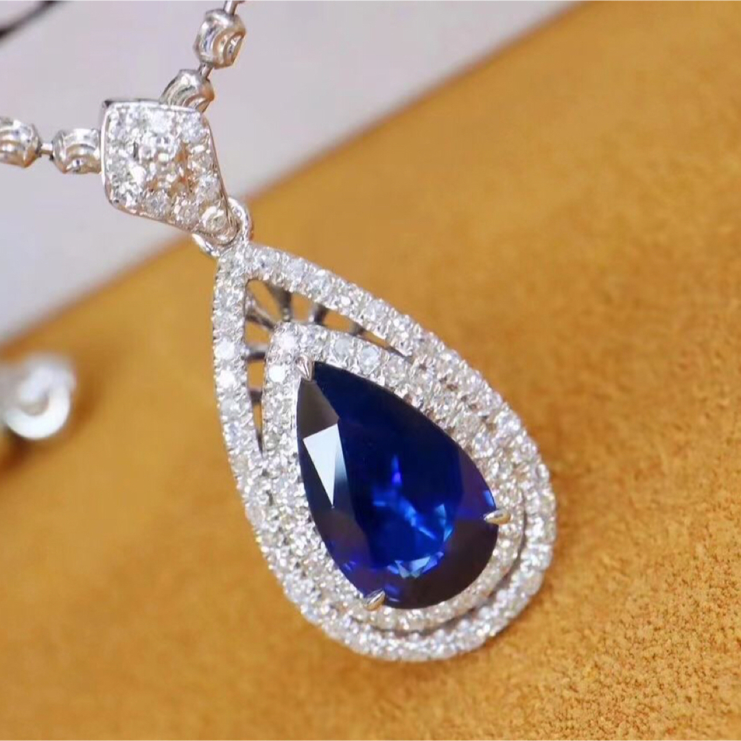 天然 ロイヤルブルーサファイア ダイヤ ペンダントトップ1.6ct ¥の通販 ...