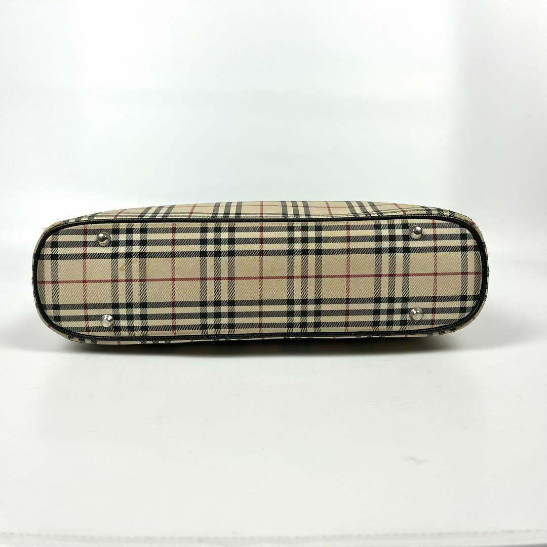 BURBERRY - バーバリー トートバッグ ノバチェック レザー キャンバス