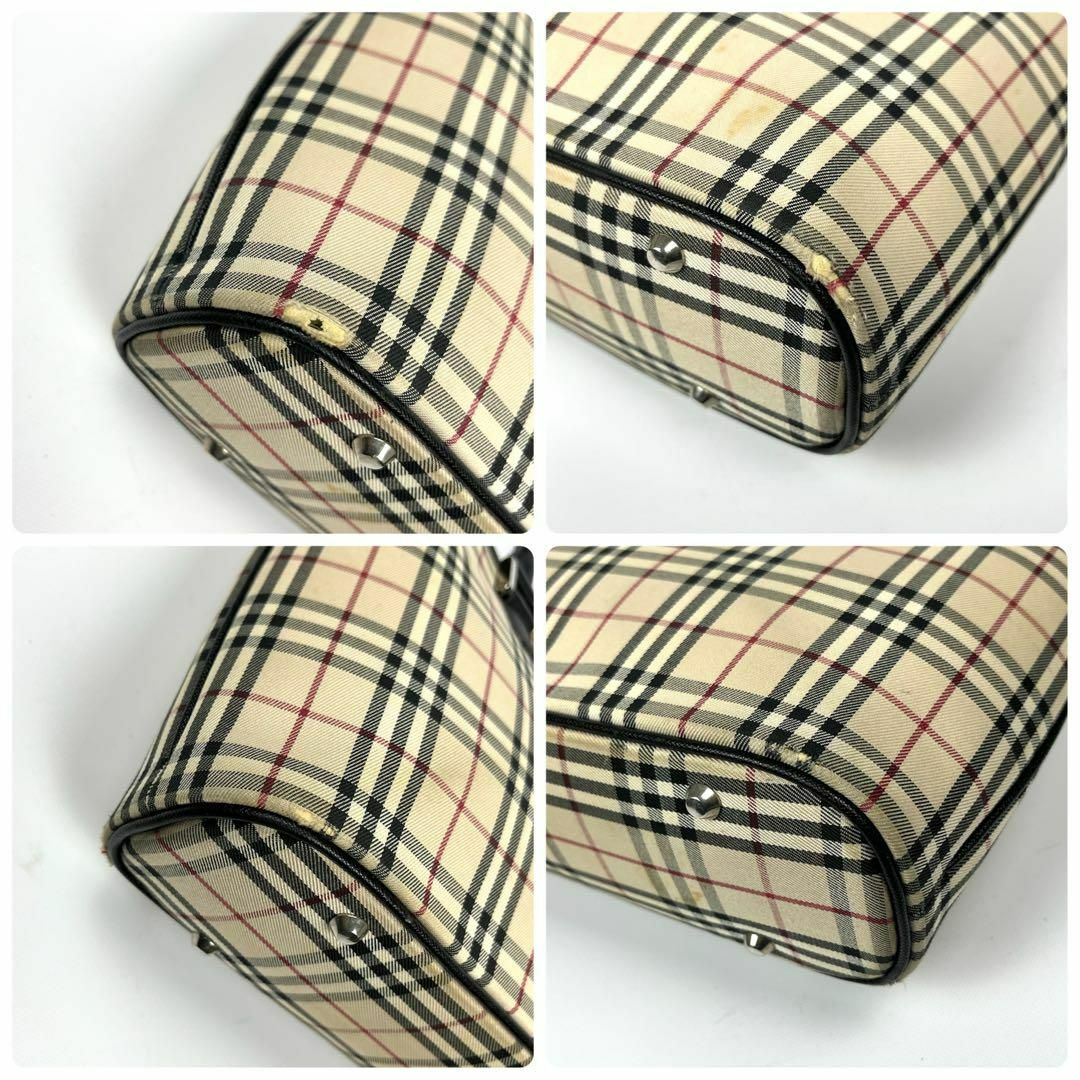 BURBERRY - バーバリー トートバッグ ノバチェック レザー キャンバス