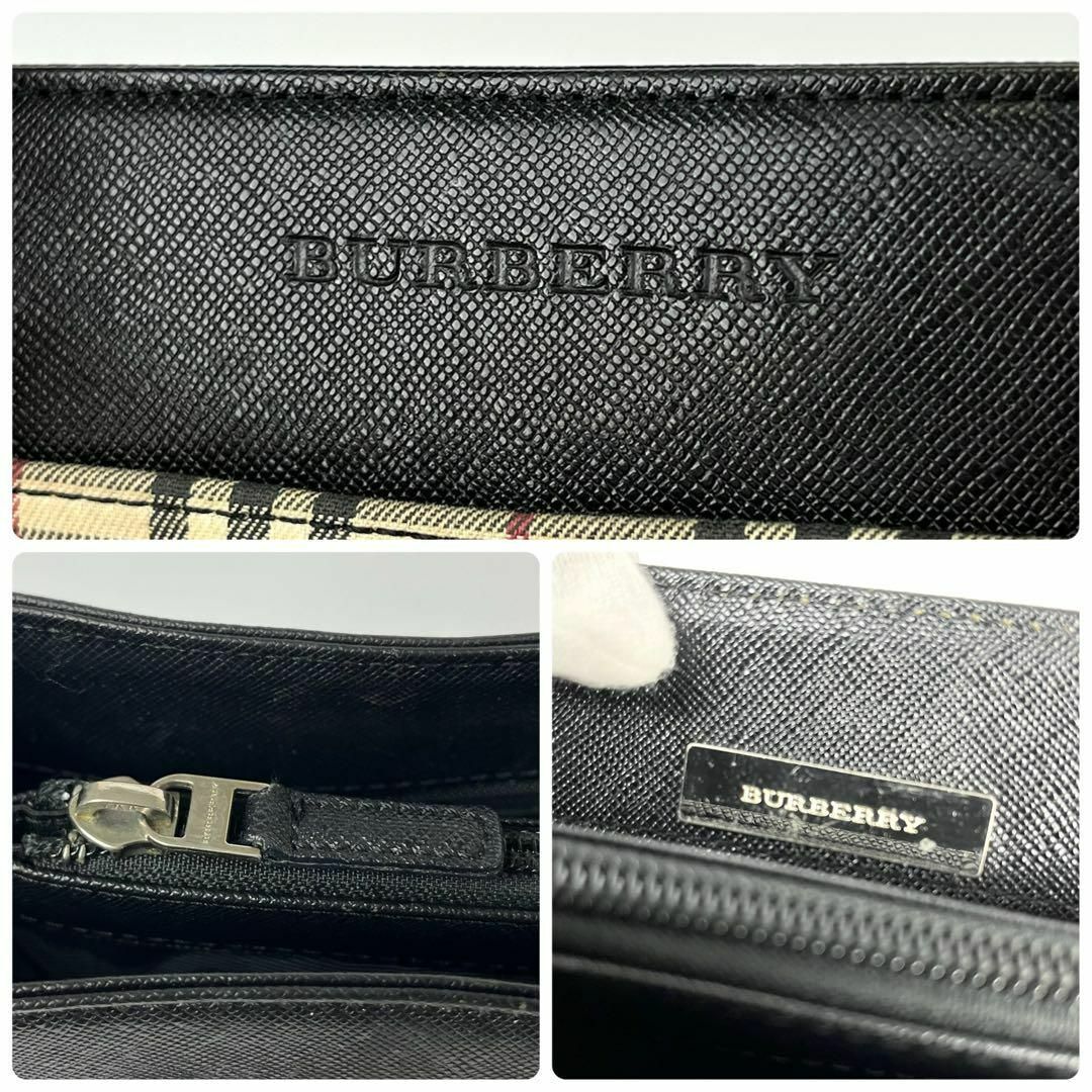 BURBERRY - バーバリー トートバッグ ノバチェック レザー キャンバス