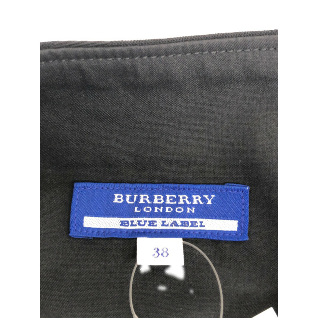 BURBERRY BLUE LABEL(バーバリーブルーレーベル)のBURBERRY BLUE LABEL バーバリー ブルーレーベル シャドウチェックフレアスカート ブラック 38 レディースのスカート(ミニスカート)の商品写真