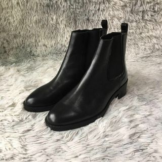 zara サイドゴアブーツ チェルシーブーツ ヒールブーツ