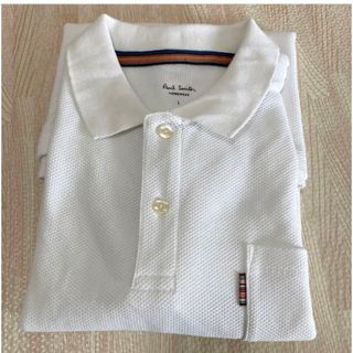 ポールスミス(Paul Smith)の★お値下げ価格★【美品】ポールスミス　メンズ　ポロシャツ　ホワイト　白　L(ポロシャツ)