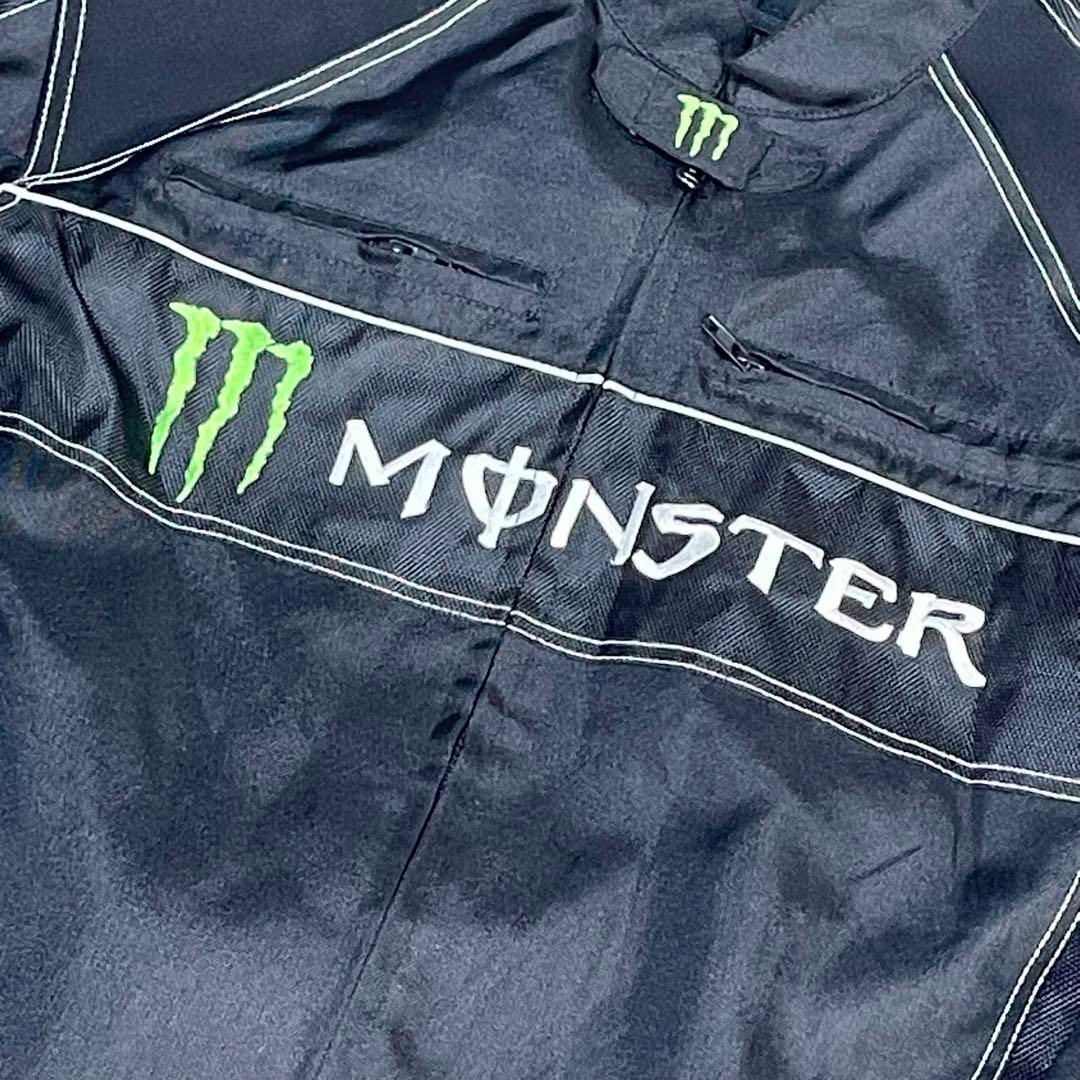 Monster Energy(モンスターエナジー)のモンスターエナジー　バイカージャケット　肩　背中　肘　パッド入り　大きいサイズ 自動車/バイクのバイク(装備/装具)の商品写真