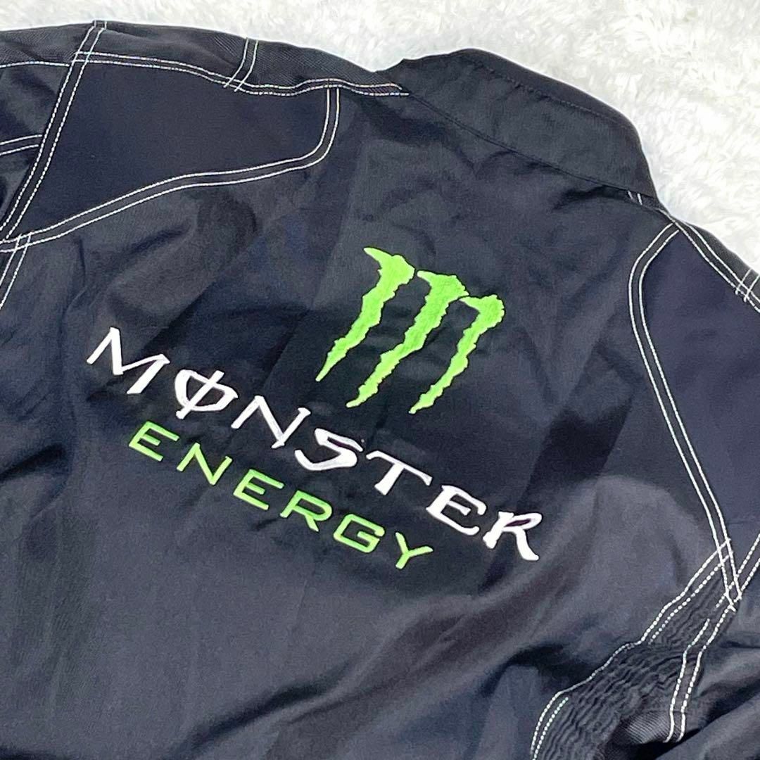 Monster Energy(モンスターエナジー)のモンスターエナジー　バイカージャケット　肩　背中　肘　パッド入り　大きいサイズ 自動車/バイクのバイク(装備/装具)の商品写真