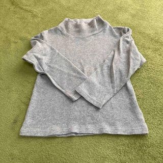 ムジルシリョウヒン(MUJI (無印良品))のグレー　ハイネックT(Tシャツ/カットソー)