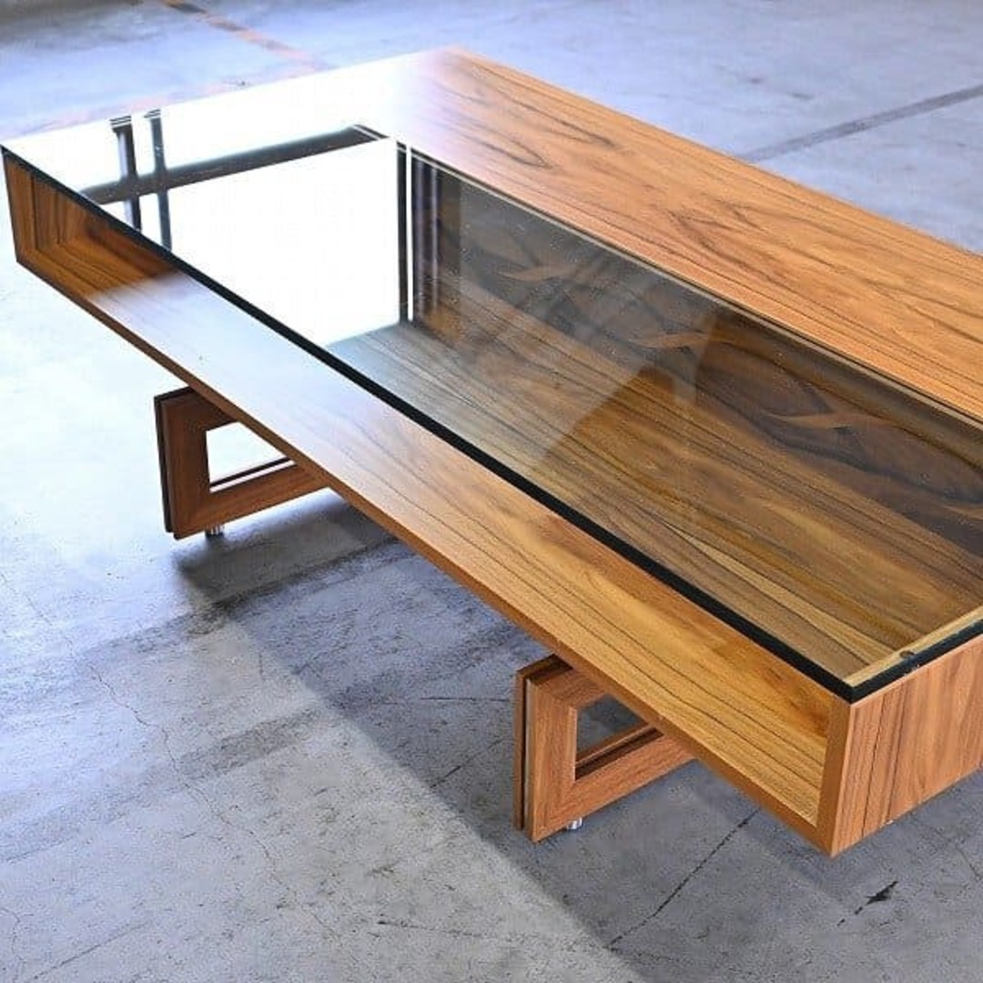 【引取限定】イギリス製 LINLEY 255万「HELIX COFFEE TABLE」センターテーブル ブラジリアンローズウッド 大塚家具 リンレイ ヘリックス【家具/インテリア/USED家具ユーズド家具/リサイクル】