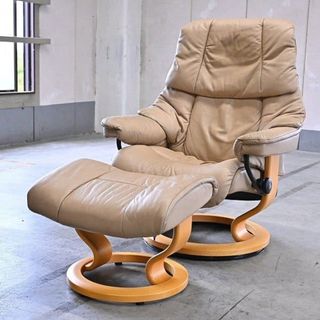 EKORNES 35万「タンパ」ストレスレスチェア オットマンセット 本革 ...