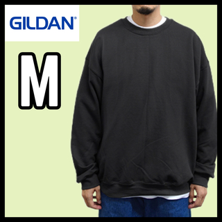 ギルタン(GILDAN)の新品未使用 ギルダン ビッグシルエット スウェット 無地トレーナー 黒 M(スウェット)