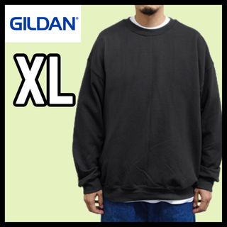 ギルタン(GILDAN)の新品未使用 ギルダン ビッグシルエット スウェット 無地トレーナー 黒 XL(スウェット)