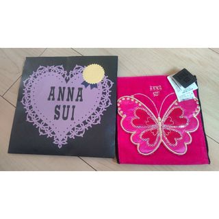 アナスイ(ANNA SUI)のANNA SUI タオルポーチ ショッキングピンク(ハンカチ)