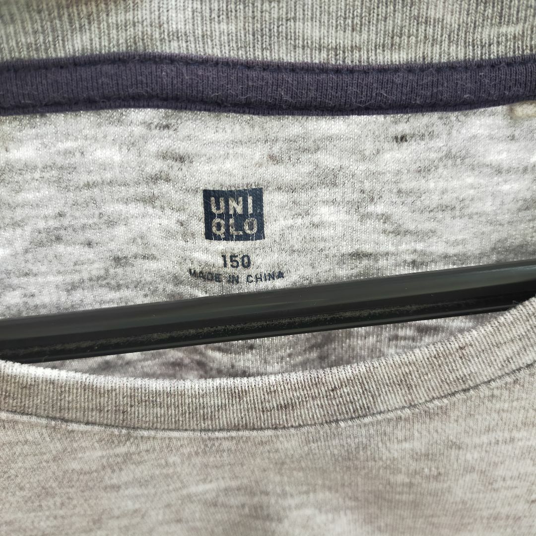 UNIQLO(ユニクロ)のユニクロ ソフトタッチクルーネック カットソー 長袖 コットン 綿 ロンT キッズ/ベビー/マタニティのキッズ服男の子用(90cm~)(Tシャツ/カットソー)の商品写真