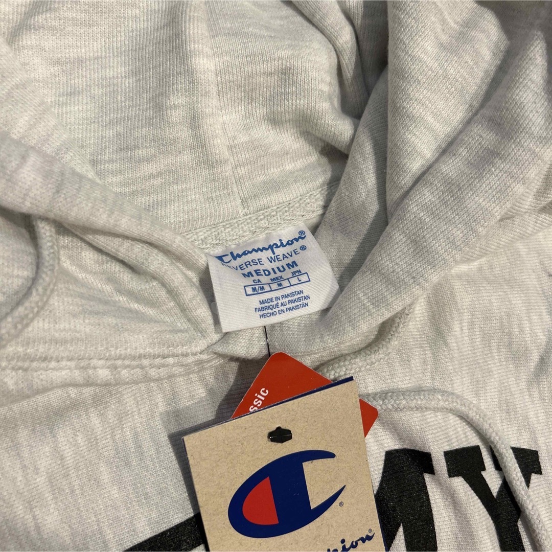 Champion SUPREME パーカー リバースウィーブ 紺 M