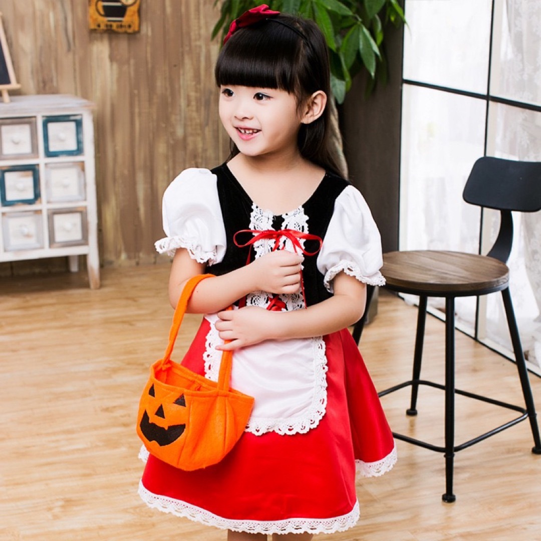 SALE！【新品♡ 90サイズ】ハロウィン 子供 ワンピース 赤ずきんちゃん ...