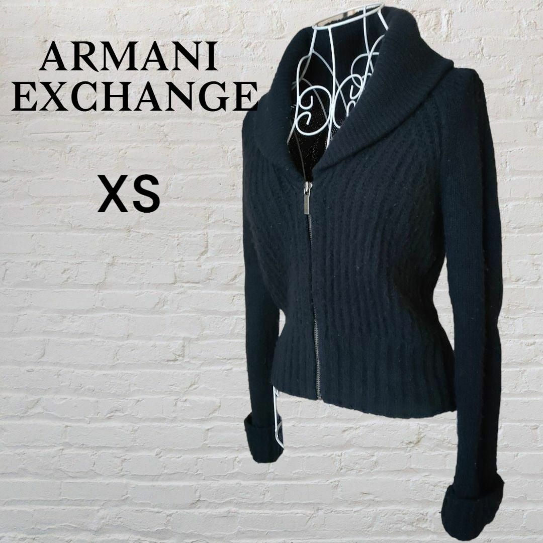 ARMANI EXCHANGE - ARMANI EXCHANGE ニット ジップアップカーディガン