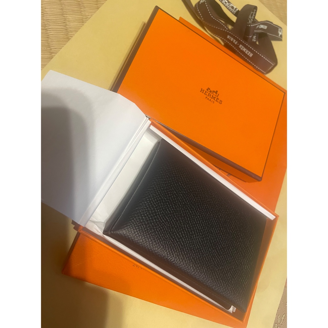 未使用 エルメス コインケース ブラックカルヴィデュオ - 財布