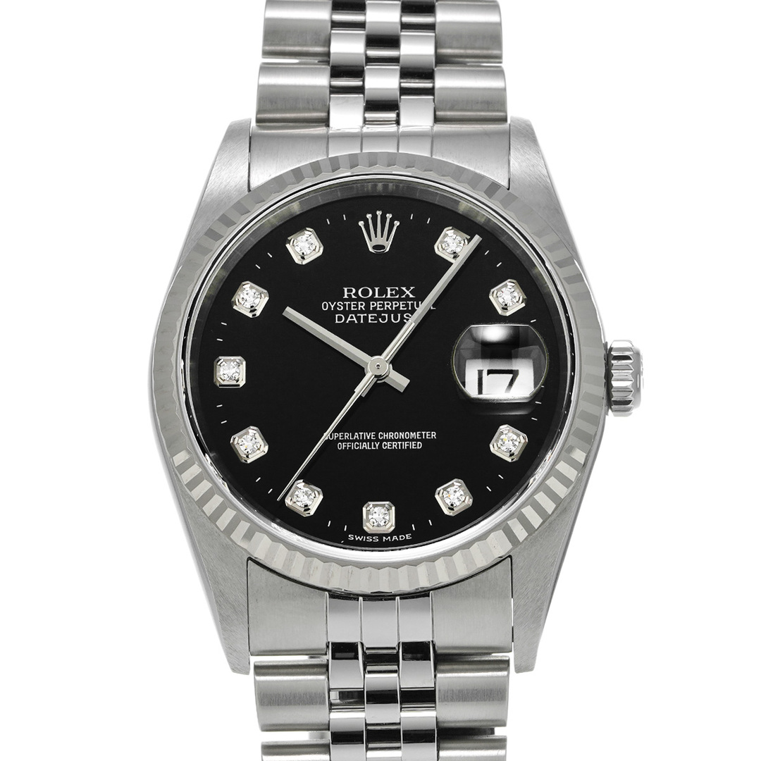 ロレックス ROLEX 16234G Y番(2003年頃製造) ブラック /ダイヤモンド メンズ 腕時計