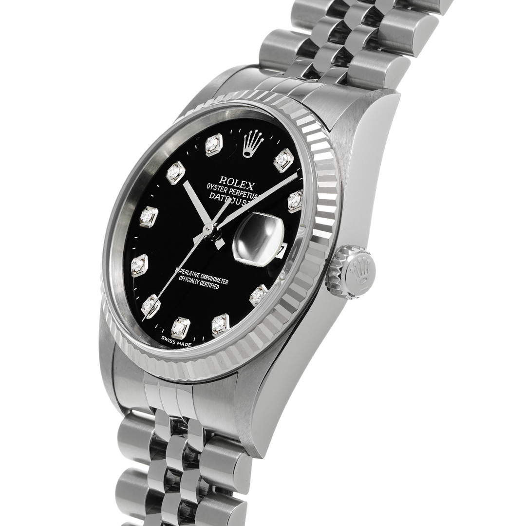 ロレックス ROLEX 16234G Y番(2003年頃製造) ブラック /ダイヤモンド メンズ 腕時計