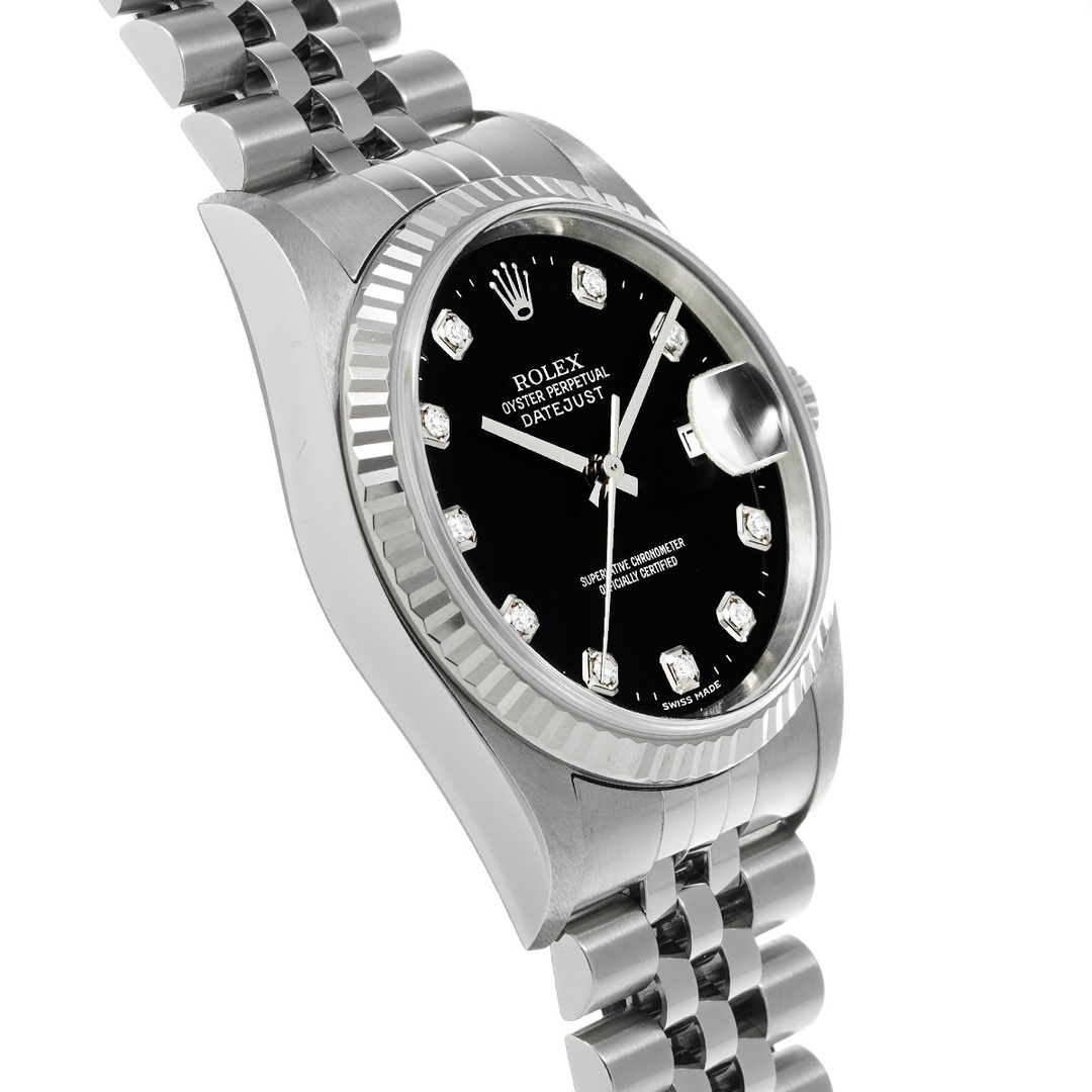 ロレックス ROLEX 16234G Y番(2003年頃製造) ブラック /ダイヤモンド メンズ 腕時計