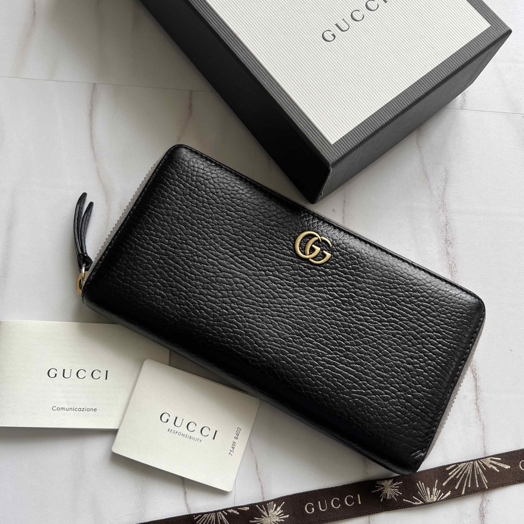 Gucci - 839 極上美品 GUCCI グッチ 長財布 ラウンドファスナー