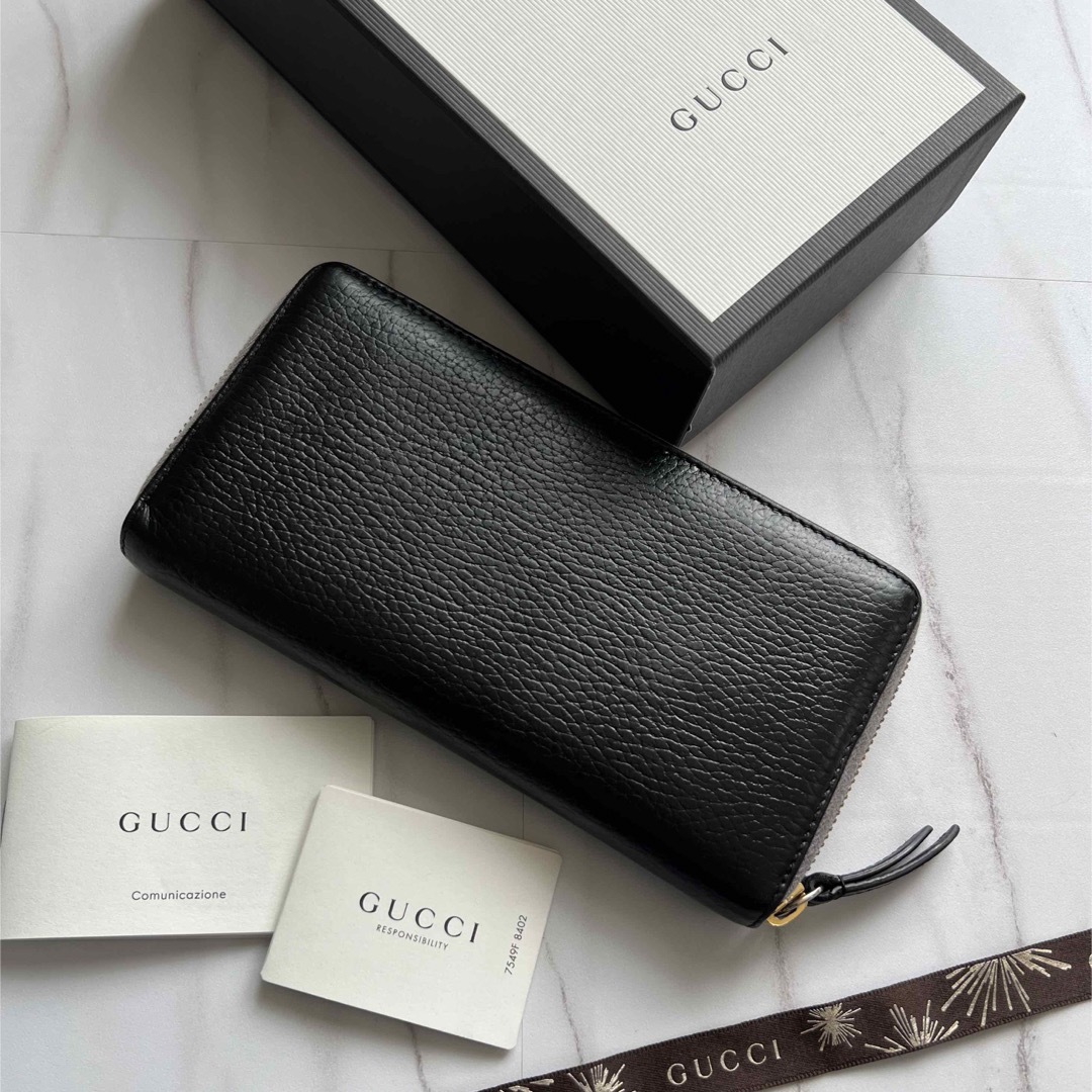 Gucci - 839 極上美品 GUCCI グッチ 長財布 ラウンドファスナー
