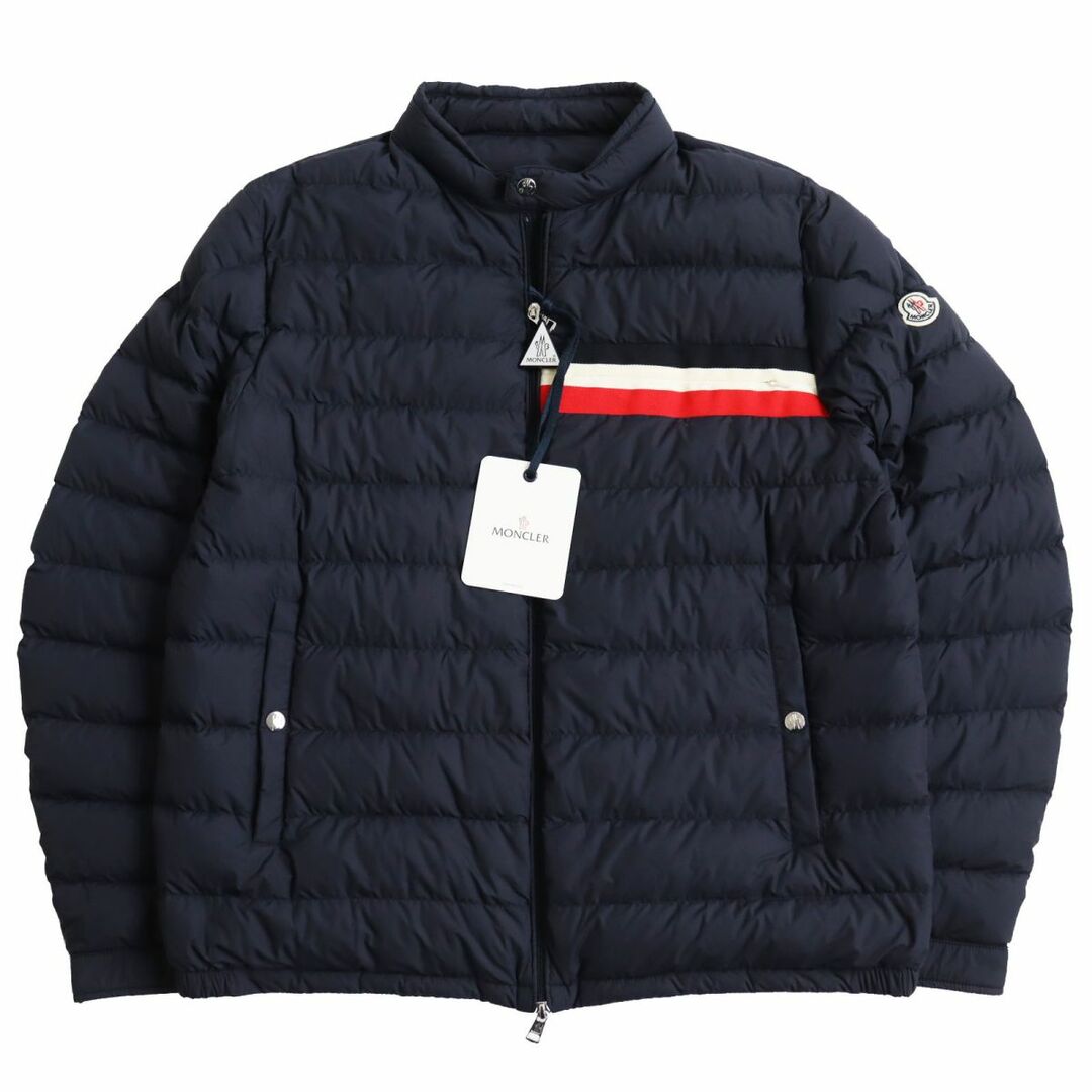 未使用品●20SS MONCLER モンクレール YERES/イエール ロゴワッペン付き WZIP ライトダウンジャケット ダークネイビー 6 正規品 タグ付き