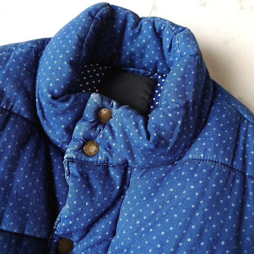 DENHAM デンハム ダウンベスト ドット コットン 中綿 L 大人 DENHAM デンハム ダウンベスト ドット コットン 中綿 L 大人
