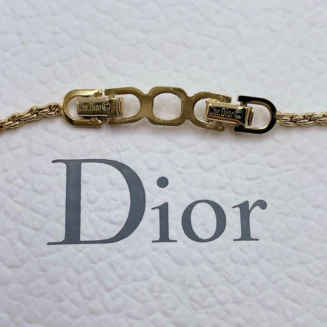 ✨美品✨ Dior パール ラインストーン ネックレス ヴィンテージ ゴールド