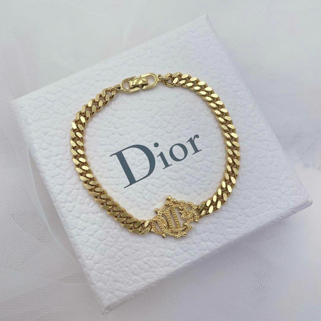 ✨希少極美品✨ Dior エンブレム ロゴ 旧ロゴ ブレスレット 喜平 ドイツ製