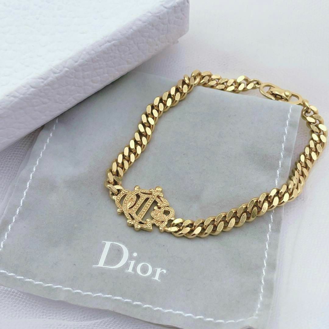 ✨希少極美品✨ Dior エンブレム ロゴ 旧ロゴ ブレスレット 喜平 ドイツ製