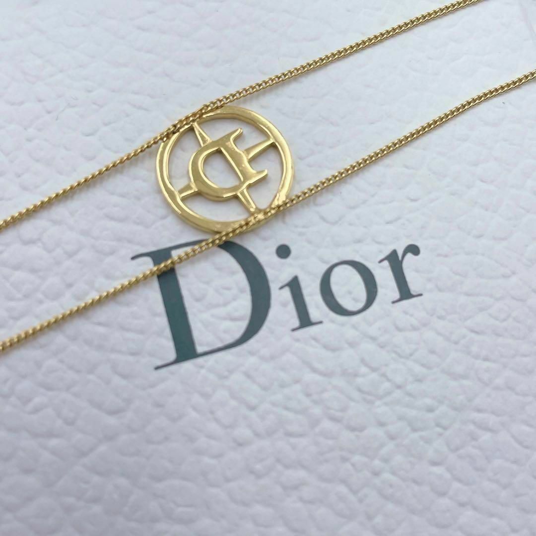 ✨希少美品✨ Dior Dロゴ サークル チョーカー ゴールド ダブルチェーン