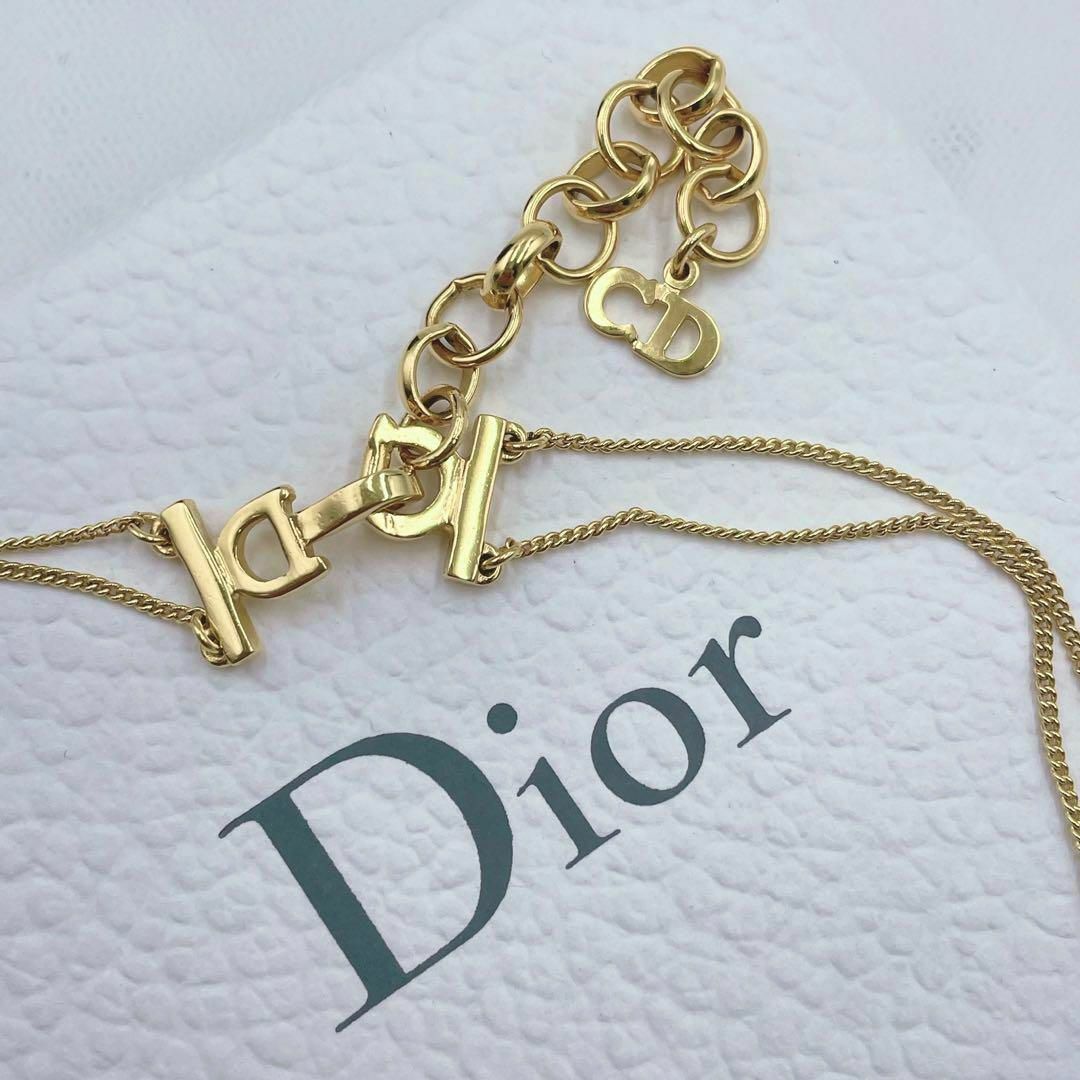 ✨希少美品✨ Dior Dロゴ サークル チョーカー ゴールド ダブルチェーン