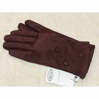 アンテプリマ(ANTEPRIMA)の331新品 ANTEPRIMAアンテプリマ羊革ラムスエードラインストーン付き手袋(手袋)