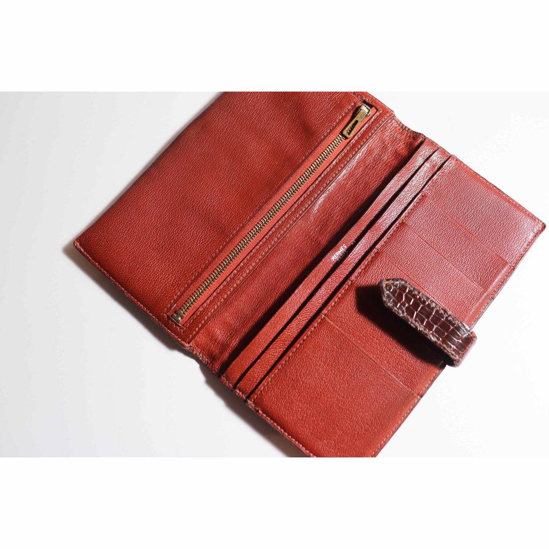 Hermes エルメス べアン スフレ クロコ 長財布 バッグ Hermes エルメス べアン スフレ クロコ 長財布 バッグ