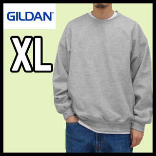 ギルタン(GILDAN)の新品未使用 ギルダン ビッグシルエット スウェット 無地トレーナー グレー XL(スウェット)