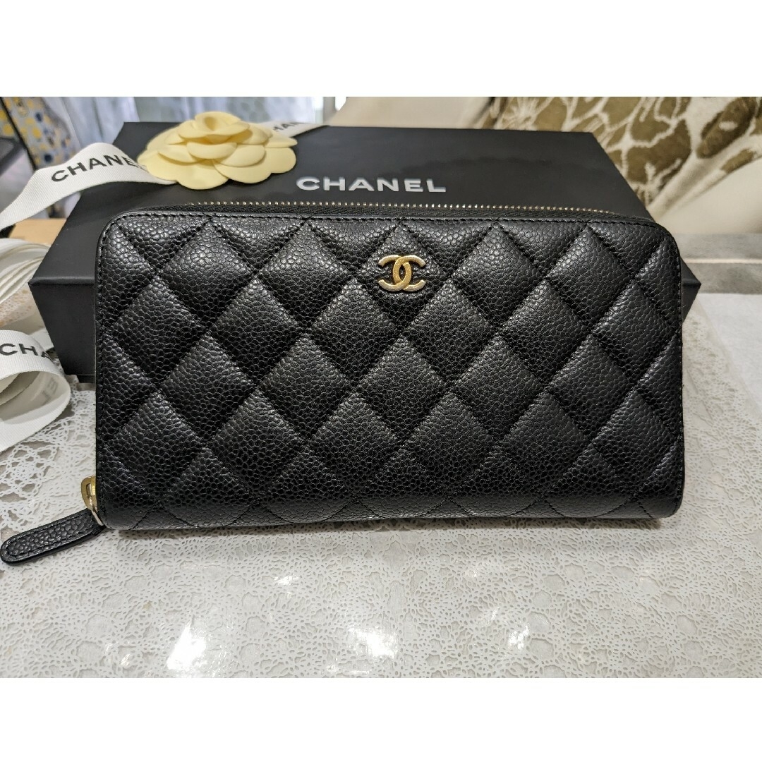 CHANEL(シャネル)のCHANEL キャビアスキンマトラッセ 長財布 美品 メンズのファッション小物(長財布)の商品写真