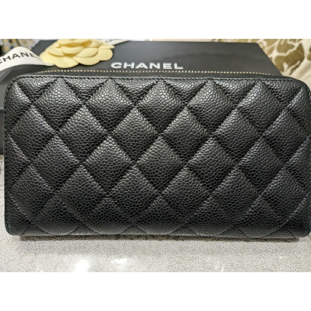 CHANEL(シャネル)のCHANEL キャビアスキンマトラッセ 長財布 美品 メンズのファッション小物(長財布)の商品写真