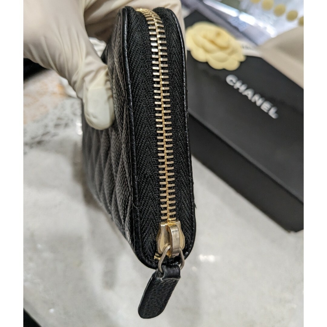 CHANEL(シャネル)のCHANEL キャビアスキンマトラッセ 長財布 美品 メンズのファッション小物(長財布)の商品写真